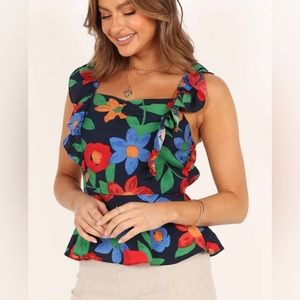Floral Peplum Top from Petal and Pup